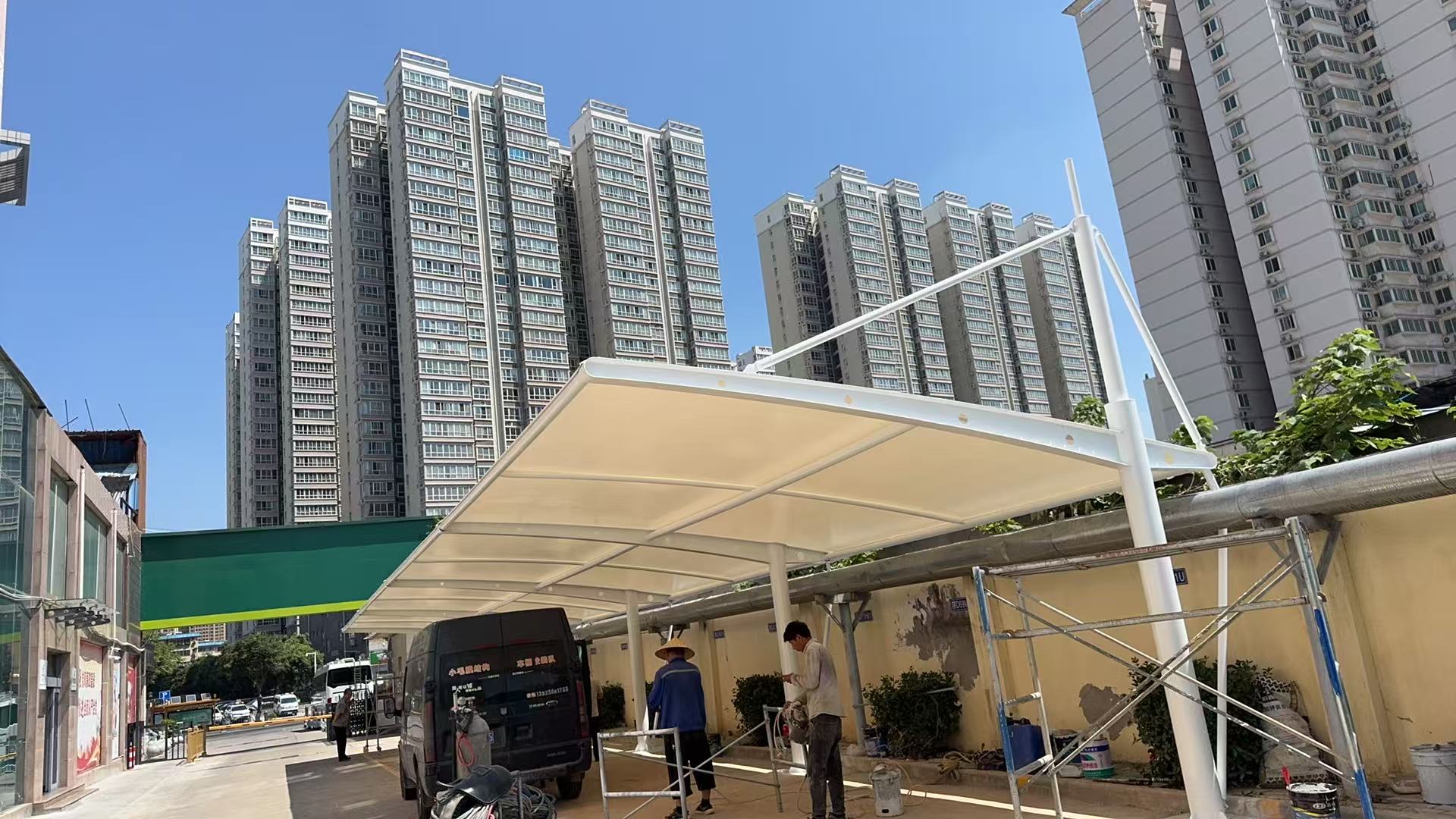 山东省济南市济南膜结构停车棚项目