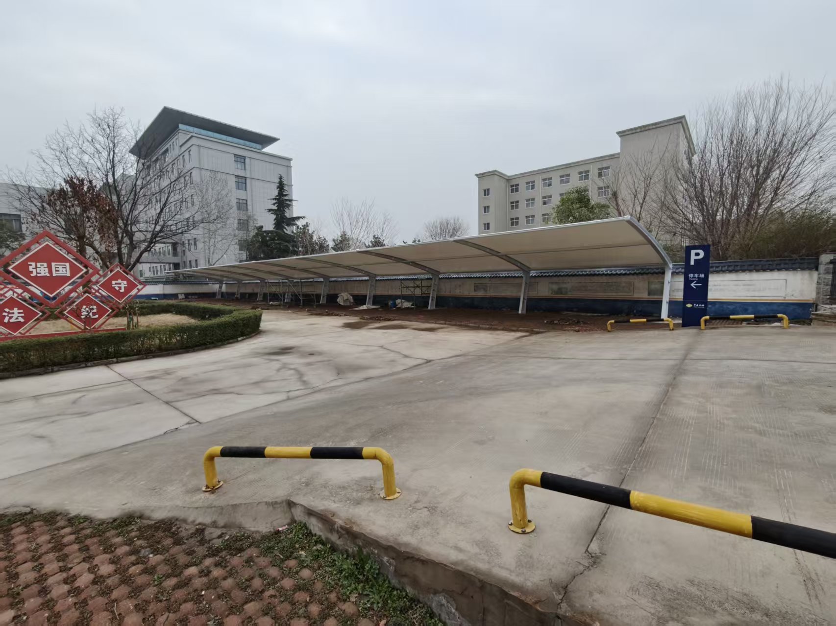 山东省临沂市临沂膜结构电动车棚项目