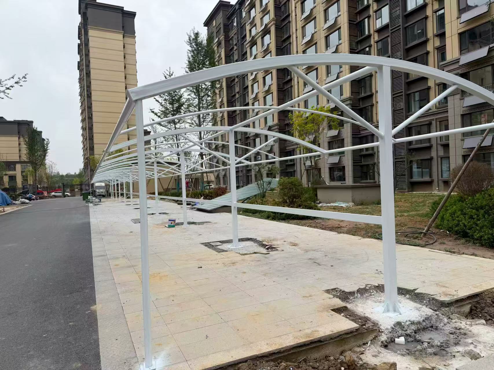 重庆市重庆市重庆膜结构停车棚项目